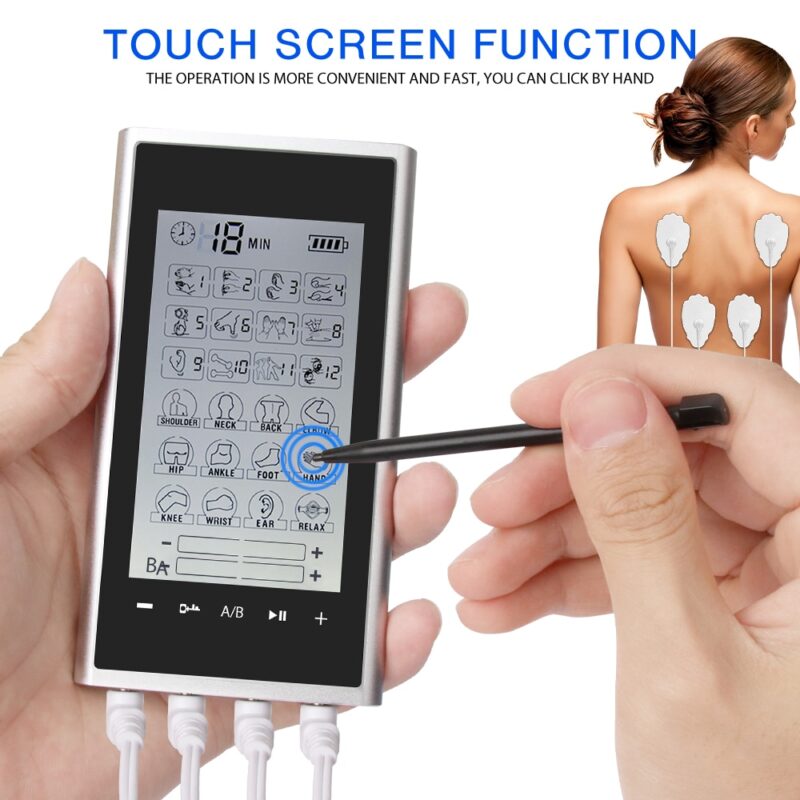 24 Modes 4 Output EMS Electric Complex Muscle Tens Machine Stimulation Professional Electrostimulation 4Output Channel Physiotherapy Massage