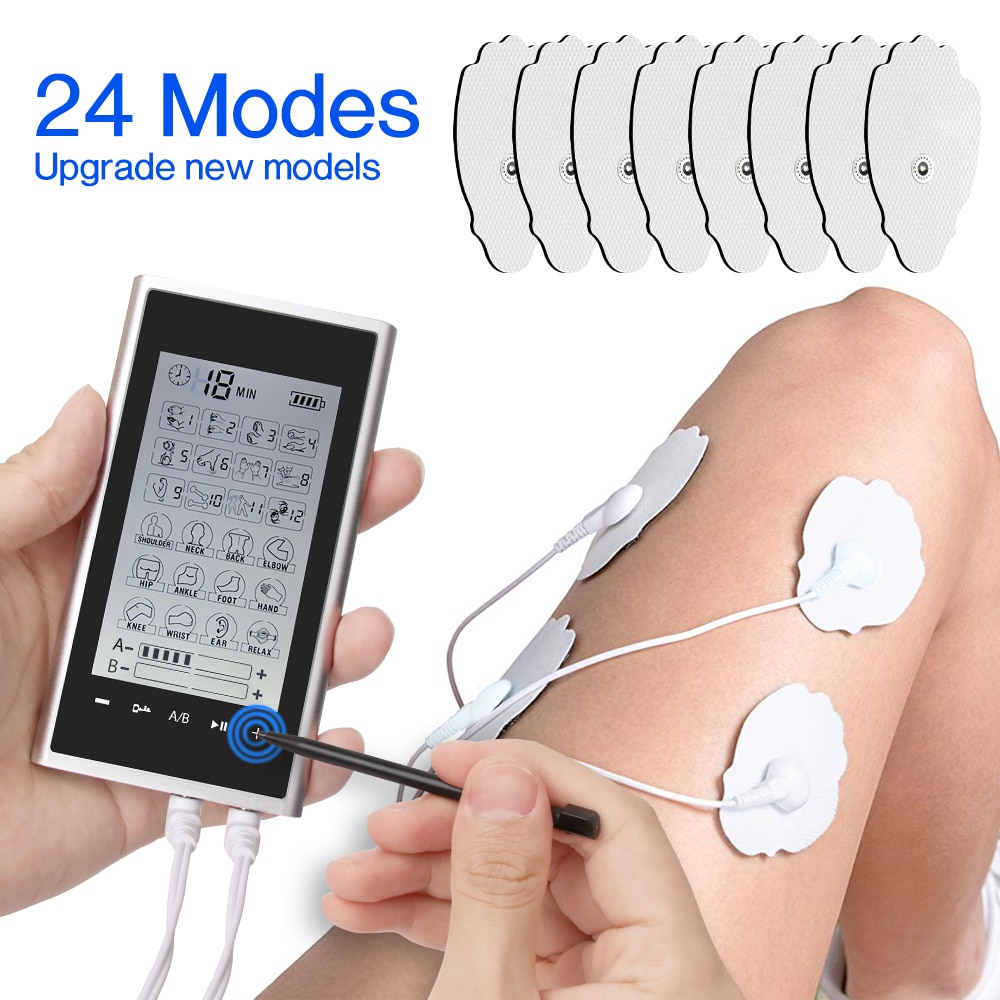 EMS 24 Modes 4 Output Channel EMS Electric Complex Muscle Stimulation Professional Electrostimulation Physiotherapy Massage Tens Machine