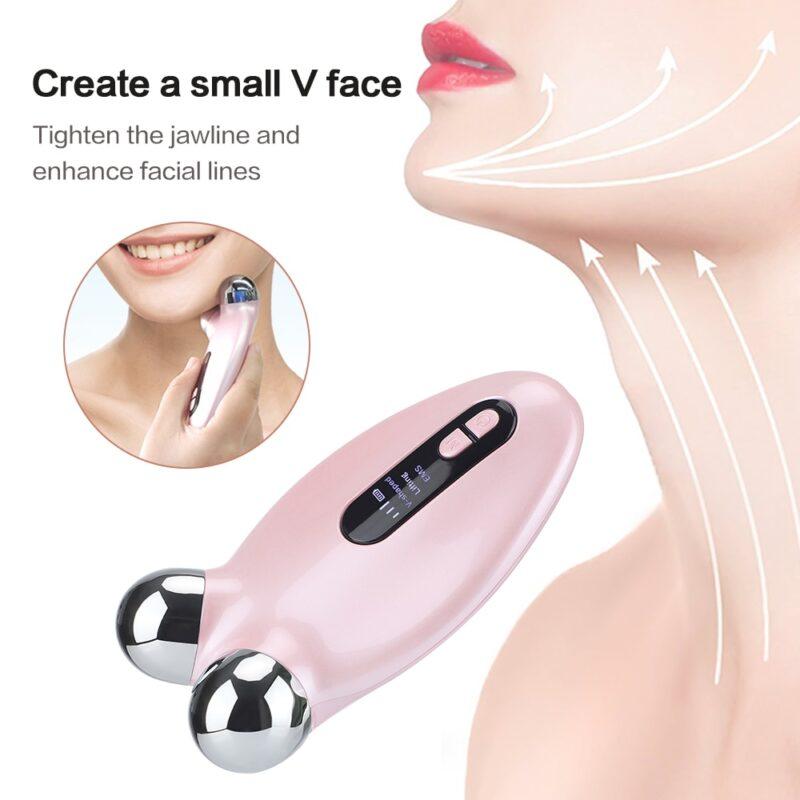 Face Lifting Machine V-Face Roller Massager EMS Facial Massager Roller Microcurrent Skin Rejuvenation Anti-Wrinkle Beauty Device - Image 5