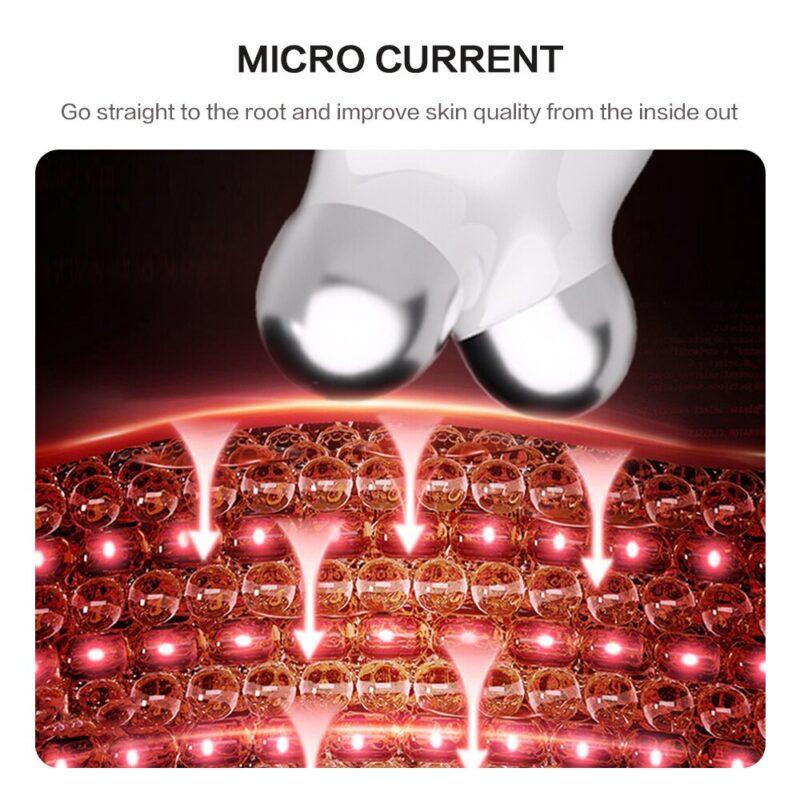Face Lifting Machine V-Face Roller Massager EMS Facial Massager Roller Microcurrent Skin Rejuvenation Anti-Wrinkle Beauty Device - Image 4