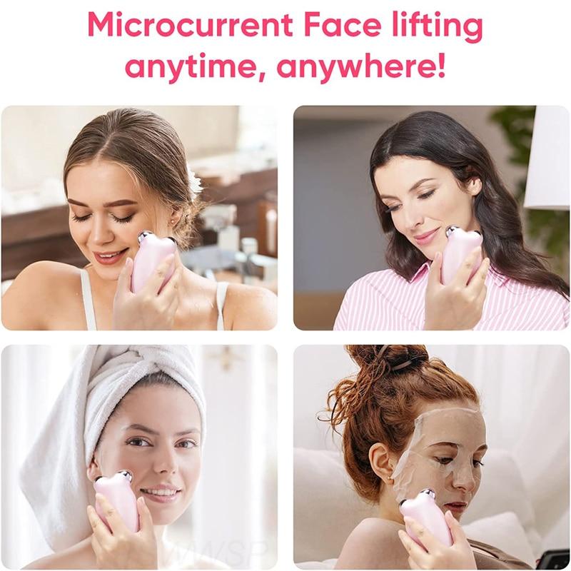 EMS Facial Massager Roller Microcurrent Face Lifting Machine V-Face Roller Massager Skin Rejuvenation Anti-Wrinkle Beauty Device