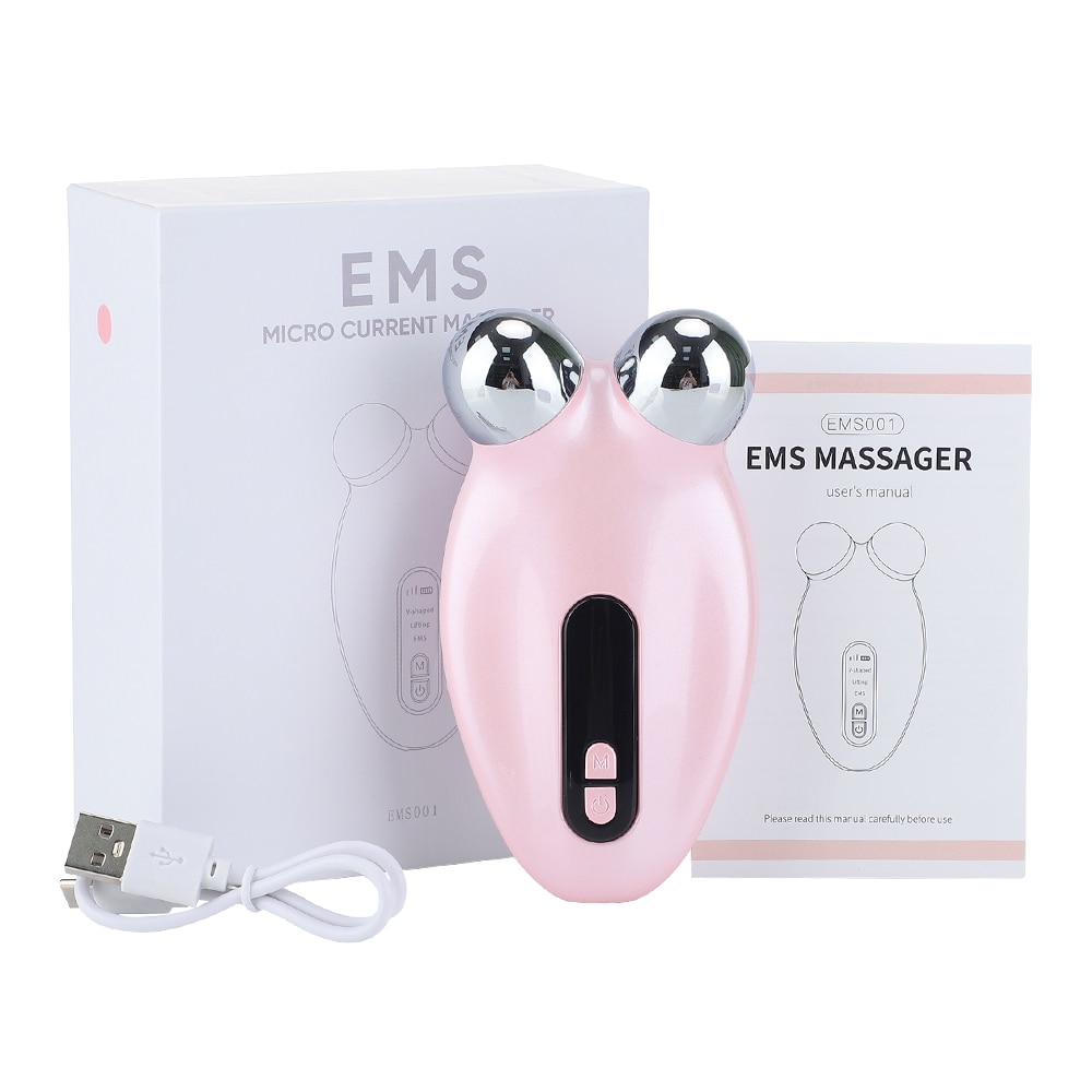 Microcurrent Facial Massager Roller Micro-current Anti Wrinkles Face Lift Skin Tightening Machine Face Firming Beauty Device