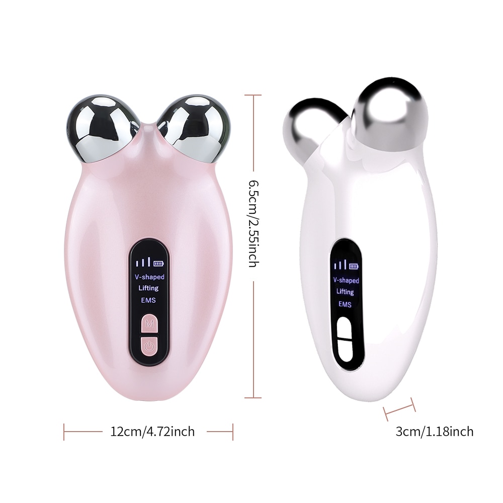 Microcurrent Facial Massager Roller Micro-current Anti Wrinkles Face Lift Skin Tightening Machine Face Firming Beauty Device