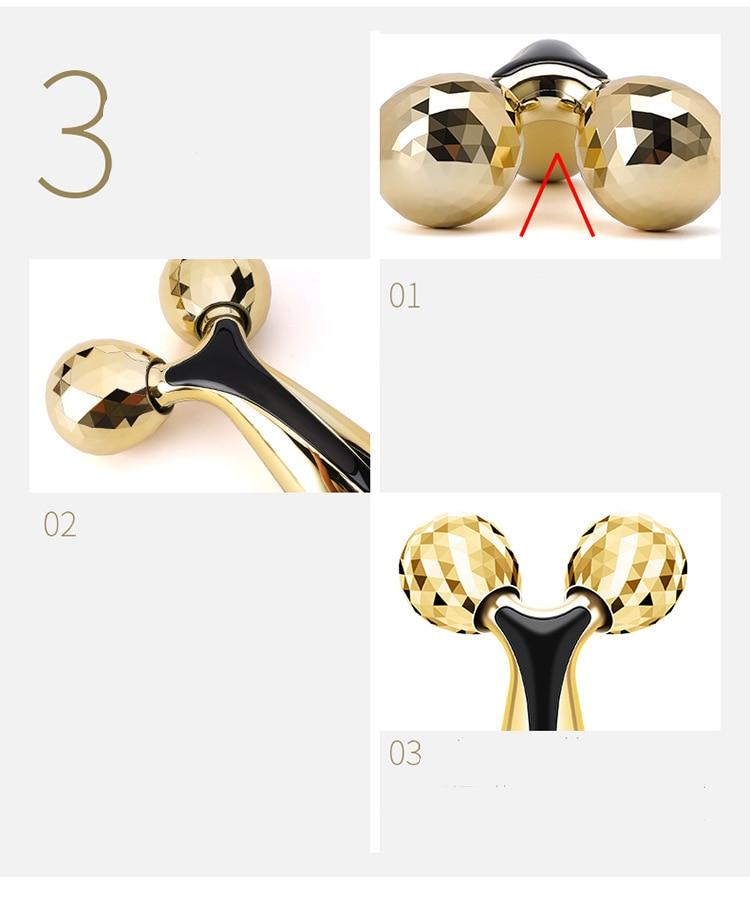 3D Roller Massager Y Shape 360 Rotate Thin Face Body Shaping Relaxation Lifting Wrinkle Remover Facial Massage Relaxation Tool 3D Roller Massager Y Shape 360 Rotate Thin Face Body Shaping Relaxation Lifting Wrinkle Remover Facial Massage Relaxation Tool