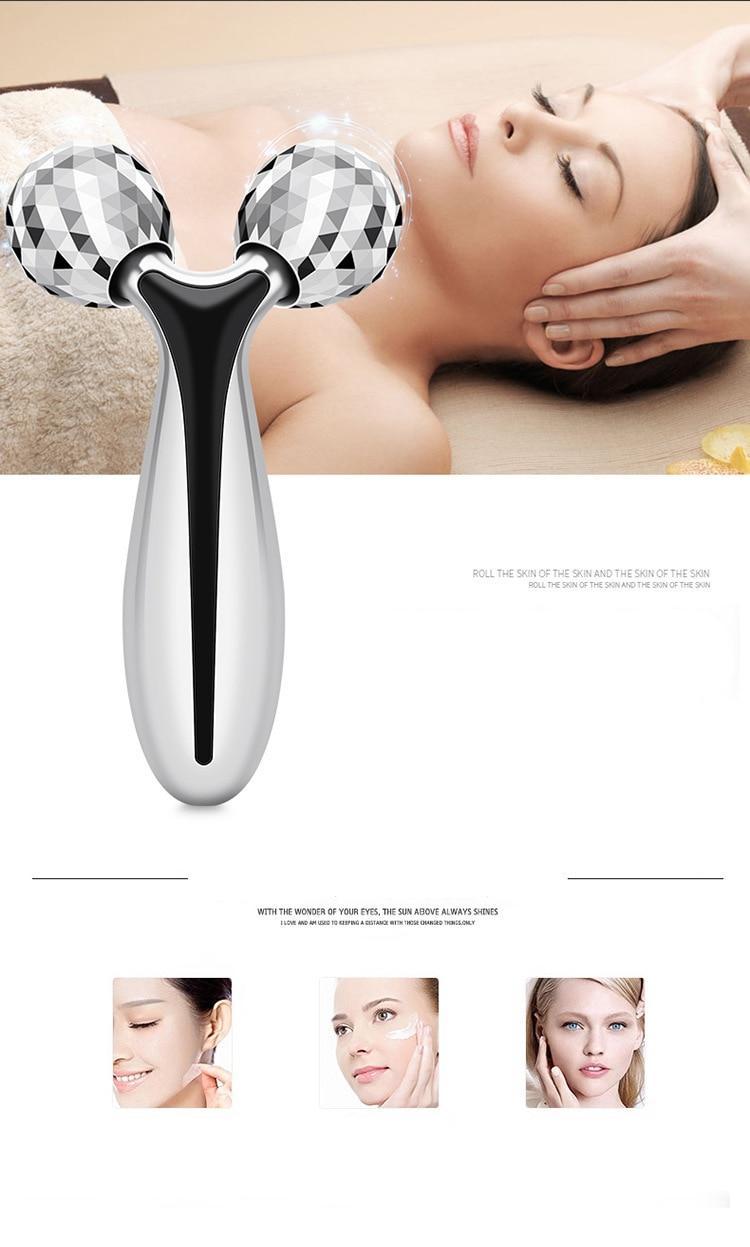 3D Roller Massager Y Shape 360 Rotate Thin Face Body Shaping Relaxation Lifting Wrinkle Remover Facial Massage Relaxation Tool 3D Roller Massager Y Shape 360 Rotate Thin Face Body Shaping Relaxation Lifting Wrinkle Remover Facial Massage Relaxation Tool