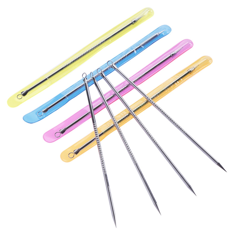 4/9PCS Acne Blackhead Removal Needles Black Dots Cleaner Black Head Pore Cleaner Deep Cleansing Tool Face Beauty Skin Care Tool