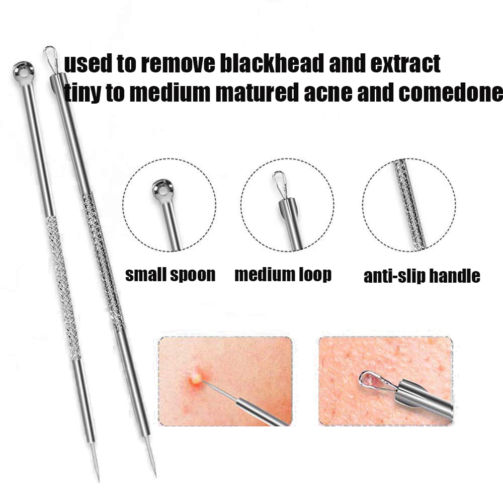 4/9PCS Acne Blackhead Removal Needles Black Dots Cleaner Black Head Pore Cleaner Deep Cleansing Tool Face Beauty Skin Care Tool