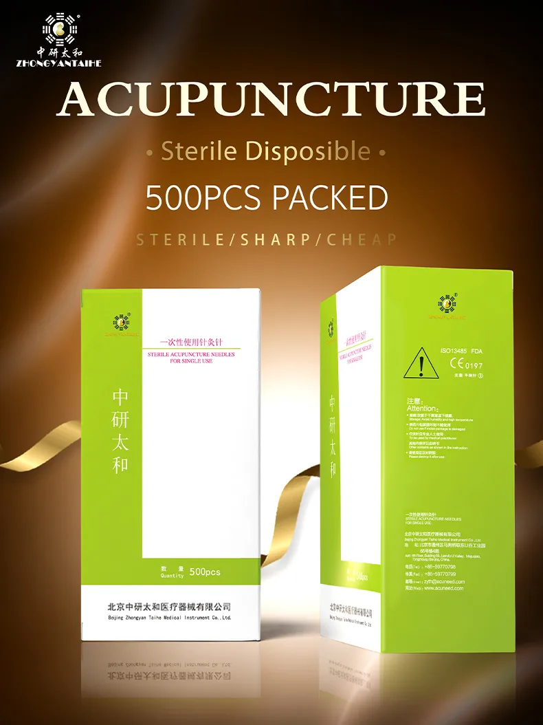 Wholesale Bulk Acupuncture Spring Needles 1000 with Guide Tube zhongyantaihe