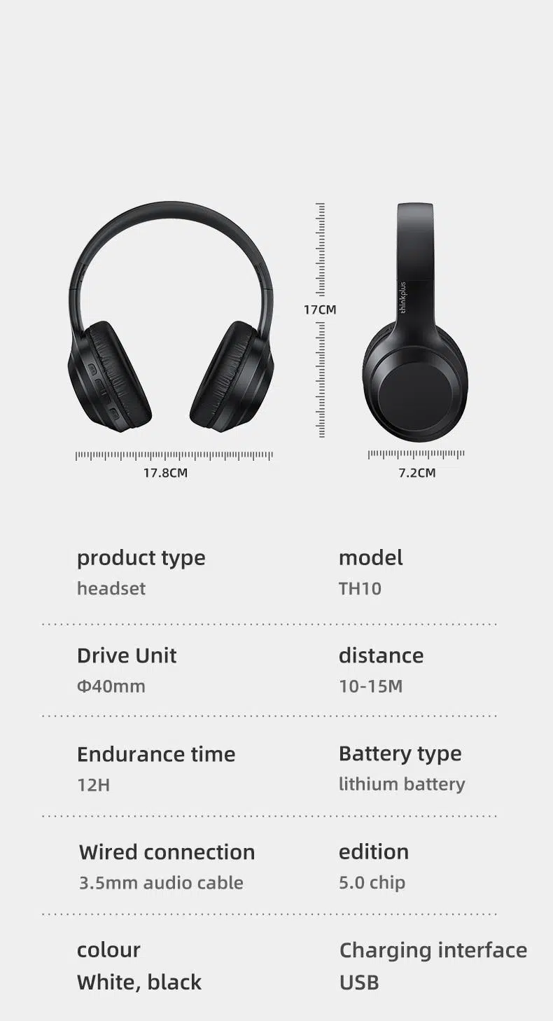 Lenovo Thinkplus TH10 TWS Stereo Headphone Bluetooth Earphones Music Headset with Mic for Mobile iPhone Sumsamg Android IOS