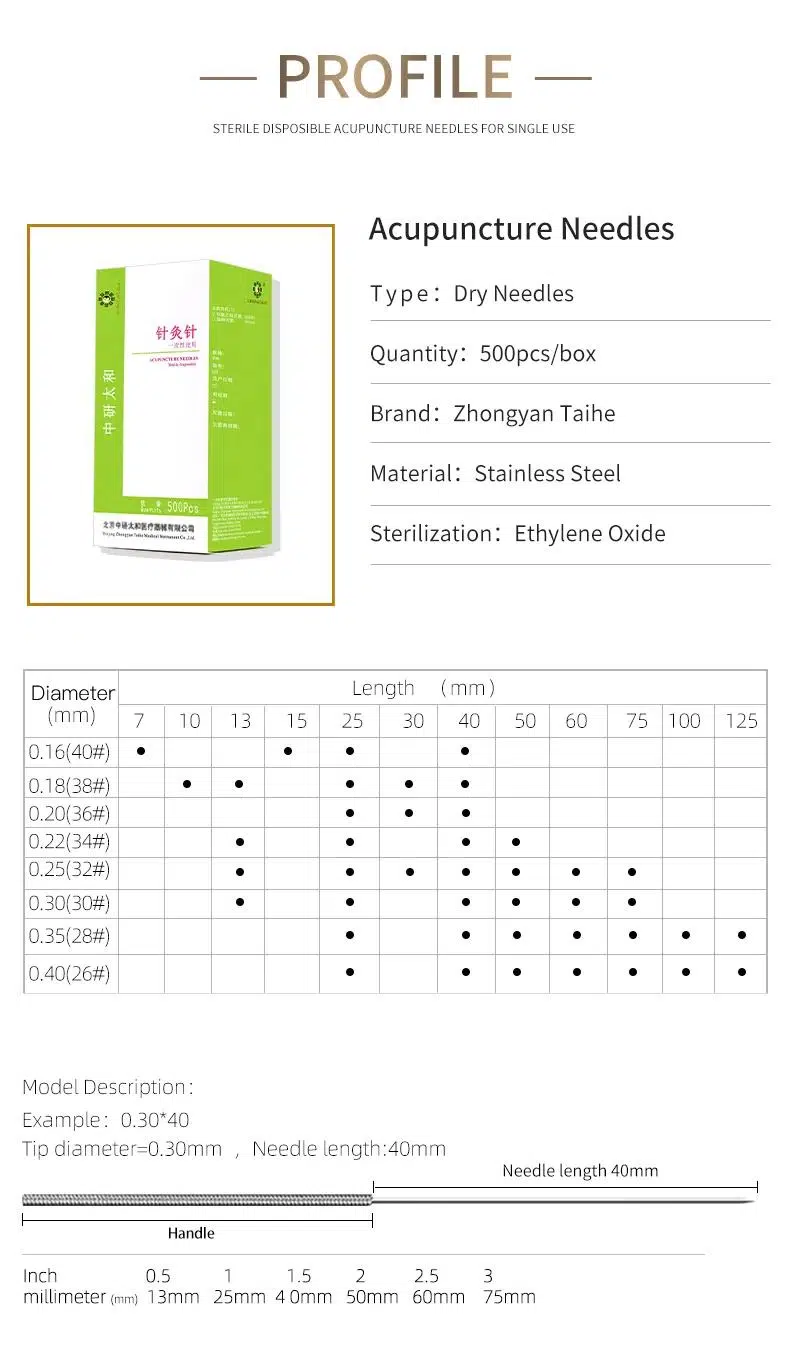 Acupuncture Spring Needles 1000 w/ Guide Tube zhongyantaihe Massage Cupping Treat