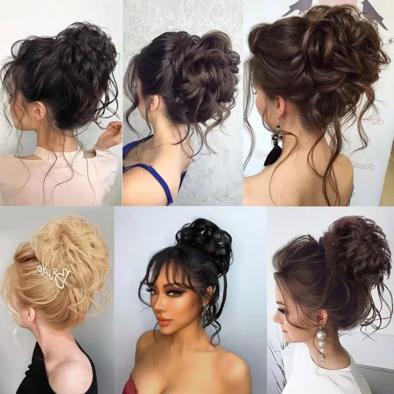 Hair Clip Messy Curly hair wigs for women Bun Claw Extension Chignon Hairpiece - Image 6