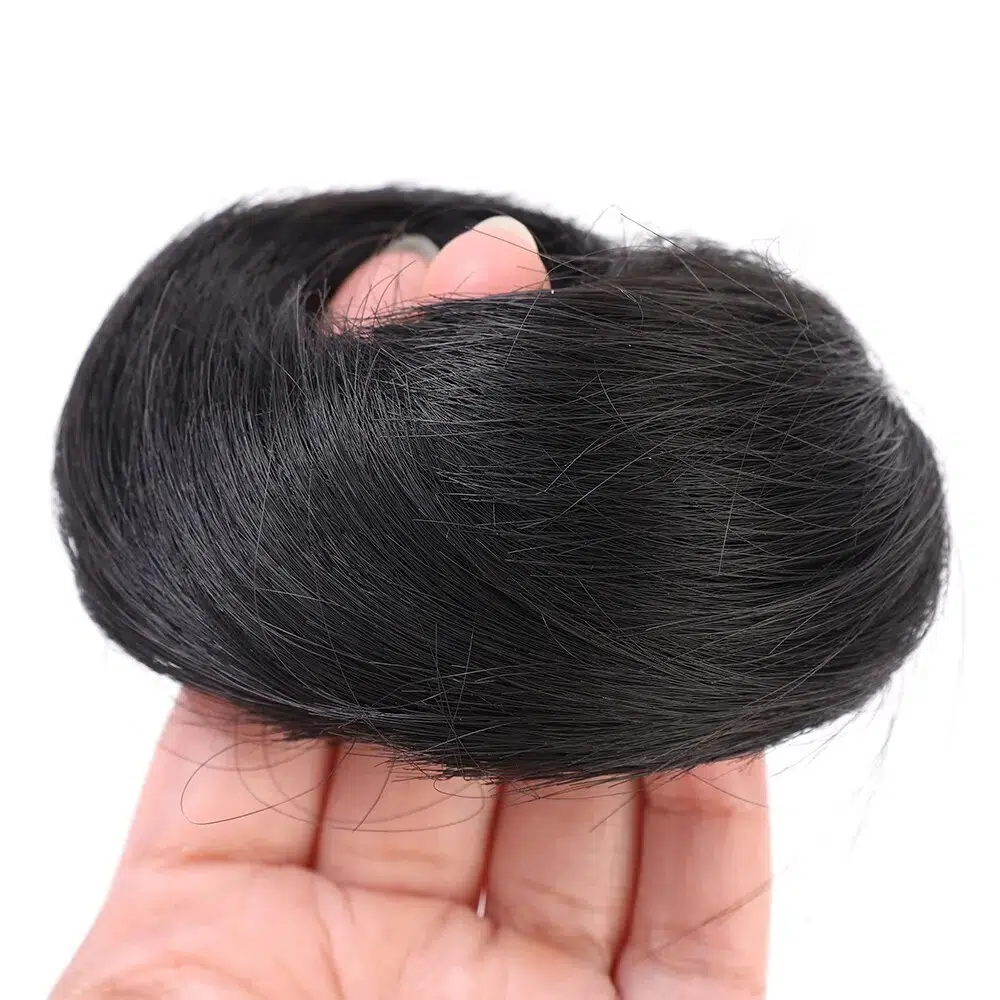 Fluffy Wig Loop Invisible Seamless Bun Natural Synthetic Hair Ring Fluffy Hair Decoration Women Girls Hair Tie Braiding Styling