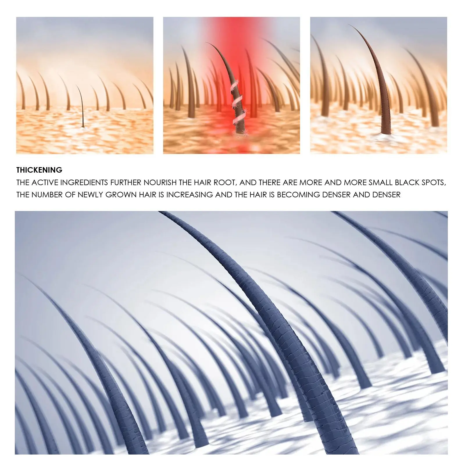 2023 Biotin Fast Oil Hair Regrowth Serum Hair Thinning Treatment Liquid Liquid Anti-Hair Loss For Women Amp Men