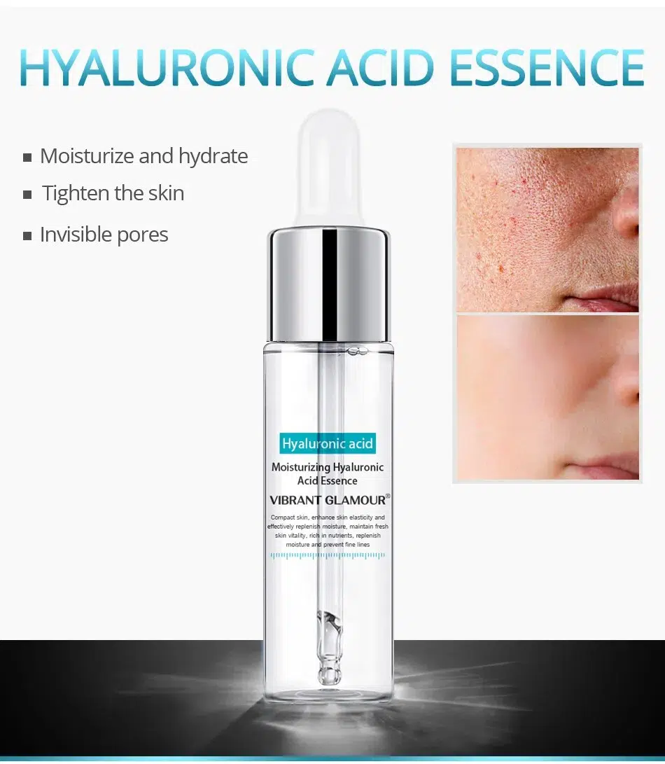 10 PCS VIBRANT GLAMOUR Face Serum Hyaluronic Acid Shrink Pore Anti-Aging Deep Hydration Moisturizing Whitening Essence Skin Care