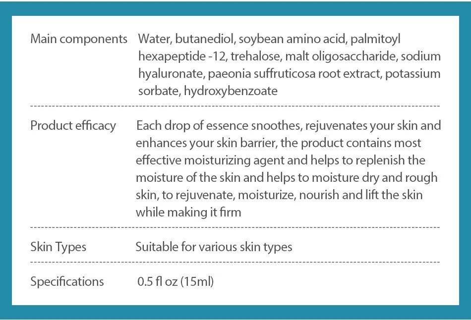 VIBRANT GLAMOUR Hyaluronic Acid Shrink Pore Face Serum Moisturizing Whitening Essence Anti-Aging Deep Hydration Skin Care 10pcs