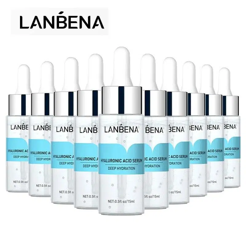 10PCS LANBENA Hyaluronic Acid Serum Snail Essence Anti-Aging Winkles Face Cream Moisturizing Acne Treatment Repair Whitening 