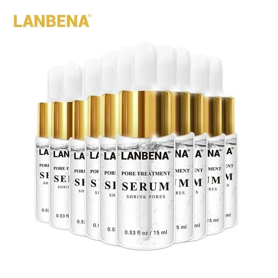 LANBENA 10PCS Pore Treatment Serum Essence Shrink Pores Relieve Dryness Oil Control Smooth Skin Firming Repairing Moisturizing