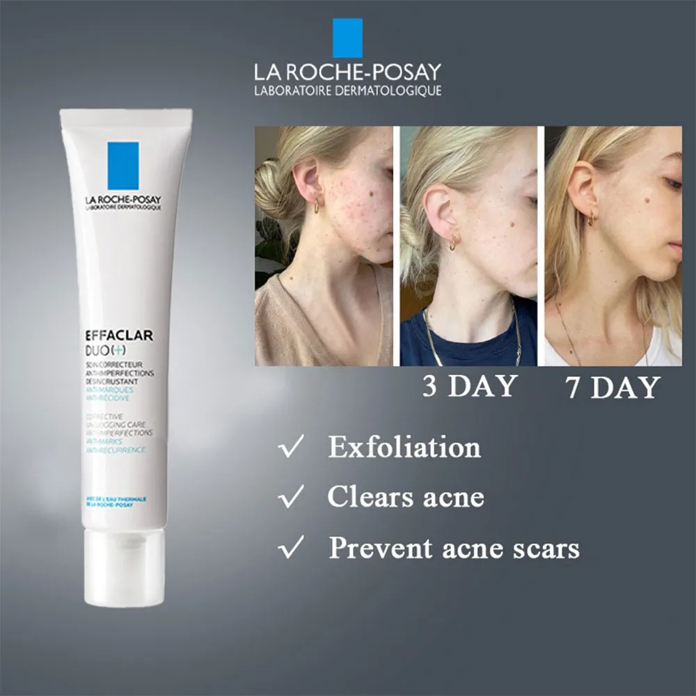 Original LA ROCHE POSAY Effaclar Series Vitamin C10 Serum Sunscreen Cicaplast Cream Oil Control Foaming Cleanser Skin Care Set