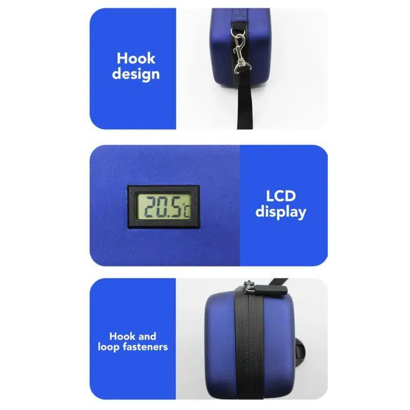 Insulin Cooler Travel Case Diabetes Cooling Carrying Case Heat Insulation Temperature Display Medicine Diabetic Supplies Mini Cool Vial Storage - Image 3