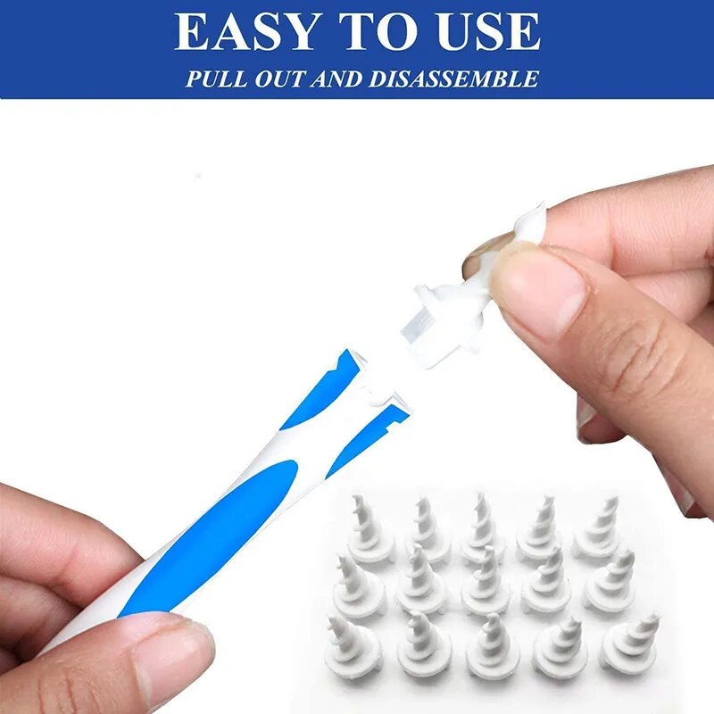 16pcs Ear Cleaner Ear Wax Cleaning Kit Spiral Silicon Ear cleaning Care Tools For Ear Beauty Health Ear Pick Earwax Removal Tool
