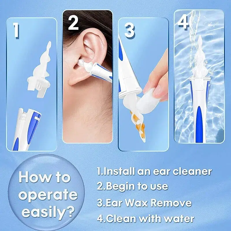 16pcs Ear Cleaner Ear Wax Cleaning Kit Spiral Silicon Ear cleaning Care Tools For Ear Beauty Health Ear Pick Earwax Removal Tool