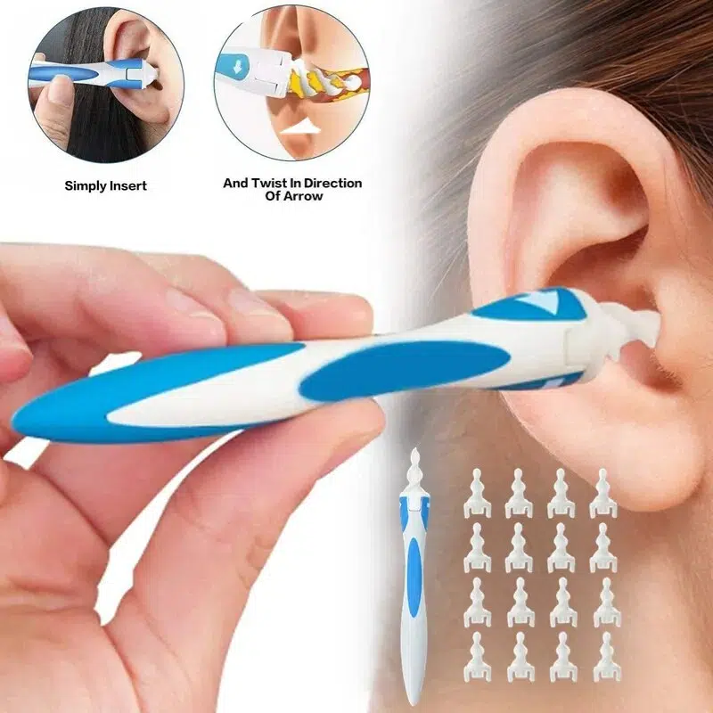 Ear Wax Cleaner Spiral Ear Cleaner Silicon Spoon Set Soft for Personal Wax Remover Cleaning Beauty Health Care Scoop Tools