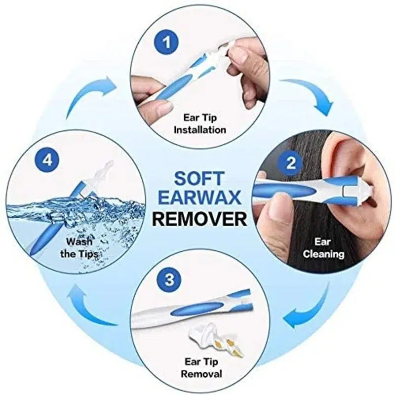 2022 Hot New Arrival Spiral Ear Cleaner Silicon Spoon Set Soft for Personal Wax Remover Cleaning Beauty Health Care Scoop Tools