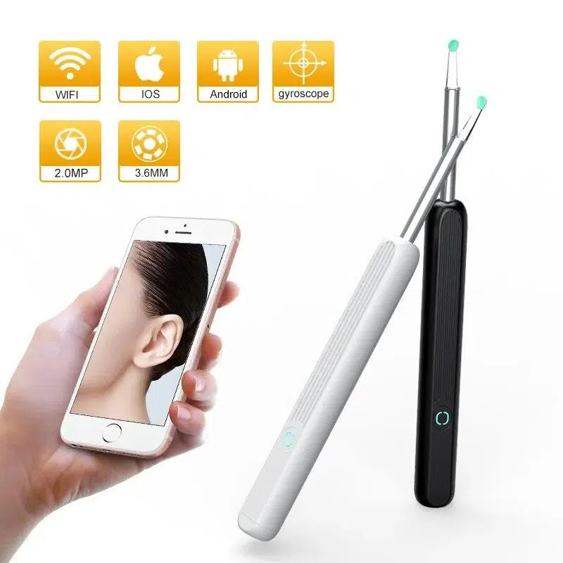 Wireless Smart Visual Mini Camera Ear Endoscope Wax Removal Cleaner Otoscope 200W Tool Earpick Health Care Cleaner For IOS