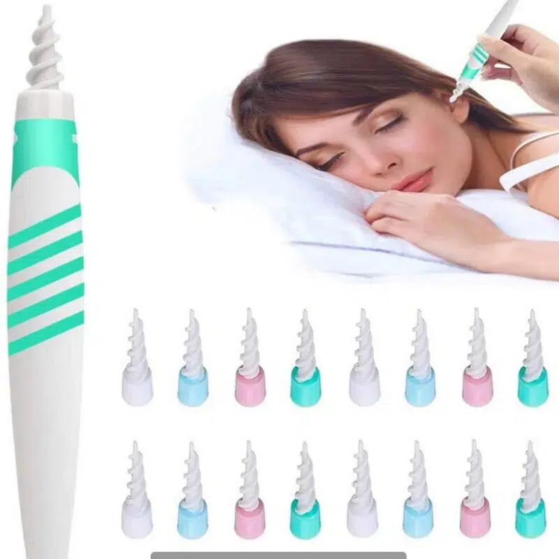 Multifunctional 16 Piece Silicone Ear Wax Removal Tool Ear Spoon Tool Set Ear Soft Spiral Cleaner for Ear Care Cleaner 