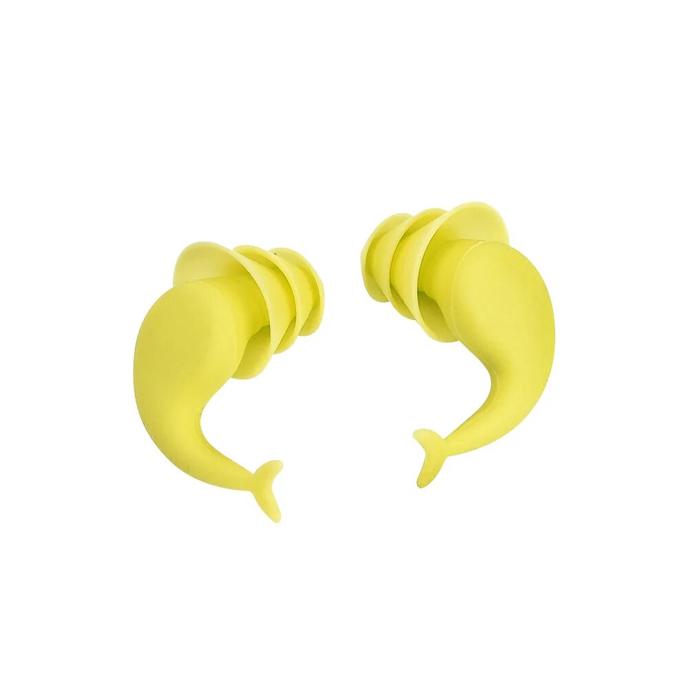 Anti Noise Silicone Earplugs For Comfort Natation Sleeping Swimming Diving Surf Soft Ear Protector Waterproof Swimming Ear Plugs