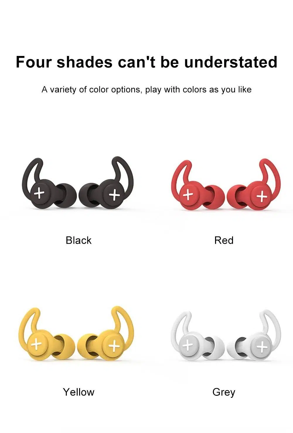 Sleep Noise Reduction Earplug Silicone Black Sleep Soundproof Memory Foam Tapones Oido Ruido Anti Snoring Ear Protection Plugs