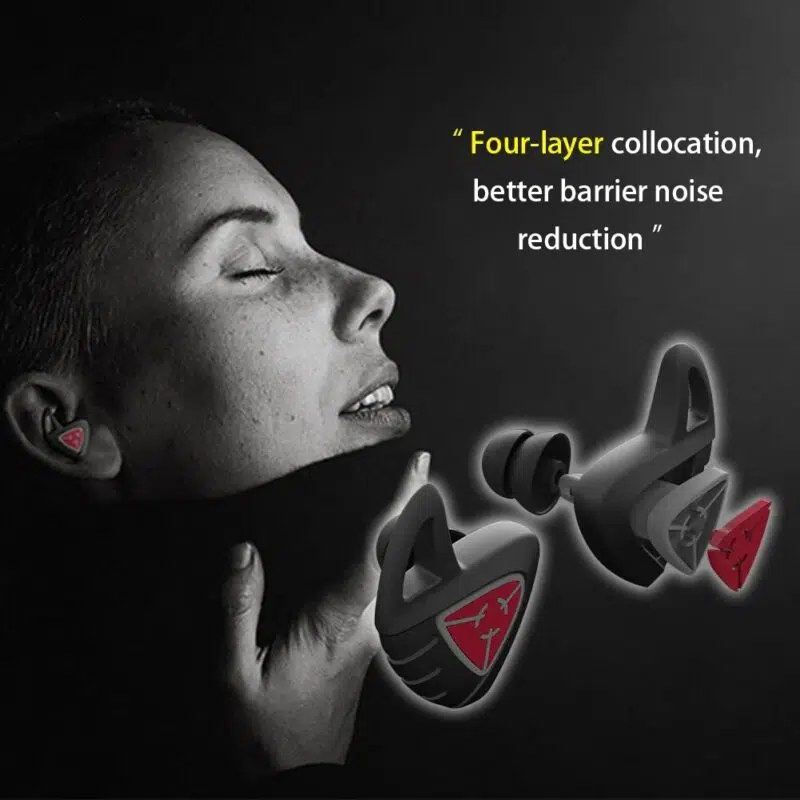 Ear Plugs Silicone Noise Canceling Ear Protection for Travel Sleeping Sound Insulation Anti Noise Memory Form Triangle Noise Reduction Earplugs - Image 2