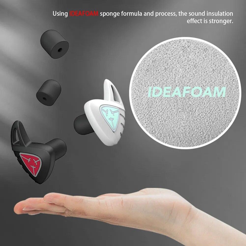 Silicone Sleeping Ear Plugs Sound Insulation Anti Noise Ear Protection for Travel Memory Form Triangle Noise Reduction Earplugs