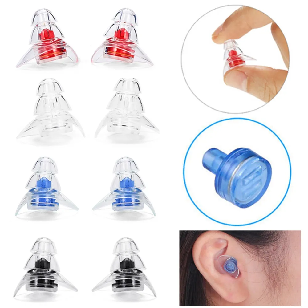 1Pair Noise Cancelling Earplugs For Sleeping Study Concert Hear Safe Noise Reduction Earplug Hear Protection Silicone Ear Plugs