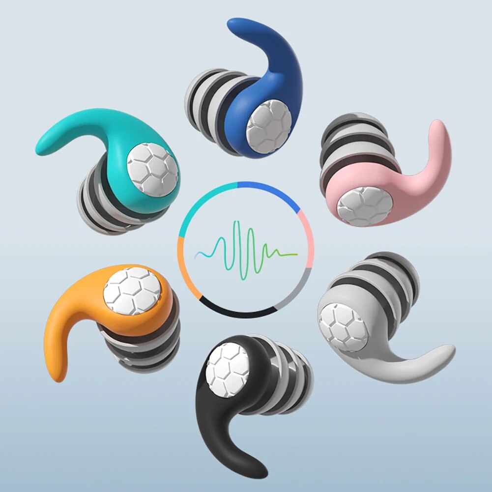 1Pair Sleeping Ear Plugs Noise Reduction Ear Protector Soft Nano Silica Gel Earplug Waterproof Tapones Para Dormir Earplugs