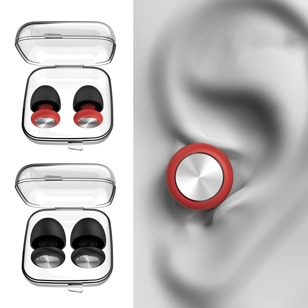 Silicone Swimming Earplug Anti Noise Sleep Ear Plug Canceling Noise Reduction Ear Protector Soundproof Sound Insulation Earplugs