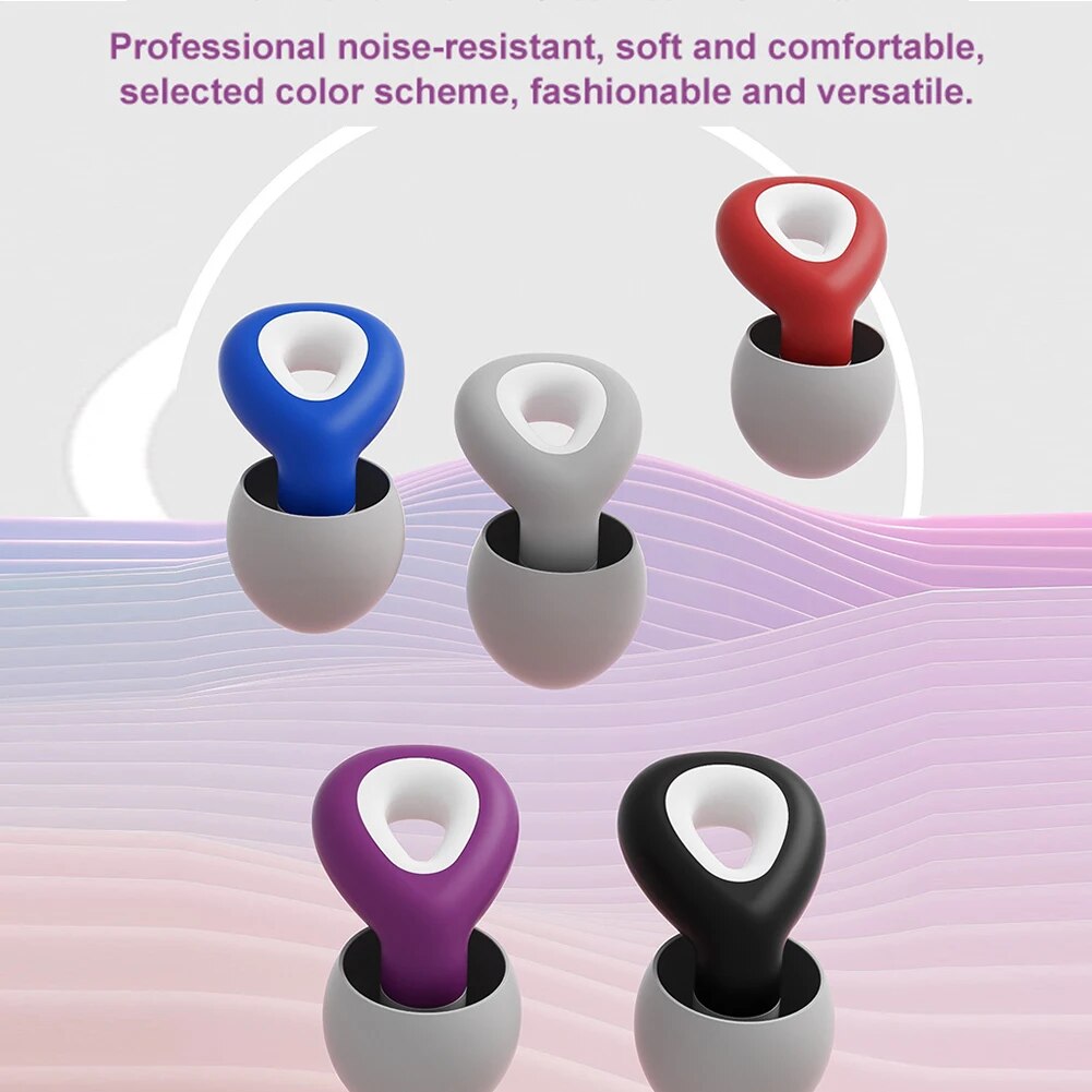 1 Set Noise Reduction Ear Plugs For Sleeping Tapones Para Dormir Waterproof Ear Plug Protection Earplugs Set sleep aid