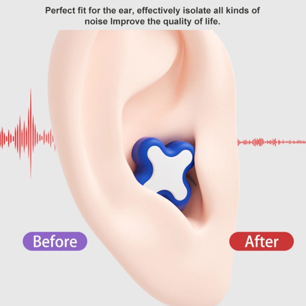 1 Set Noise Reduction Ear Plugs For Sleeping Tapones Para Dormir Waterproof Ear Plug Protection Earplugs Set sleep aid