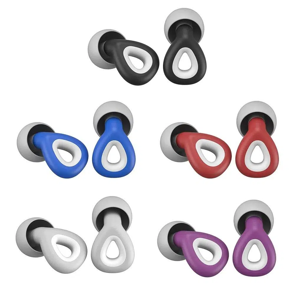 1 Pair of Earplugs Silicone Noise Swimming Professional Noise Reduction Earplugs Waterproof Earplugs Set of Earplugs Protection