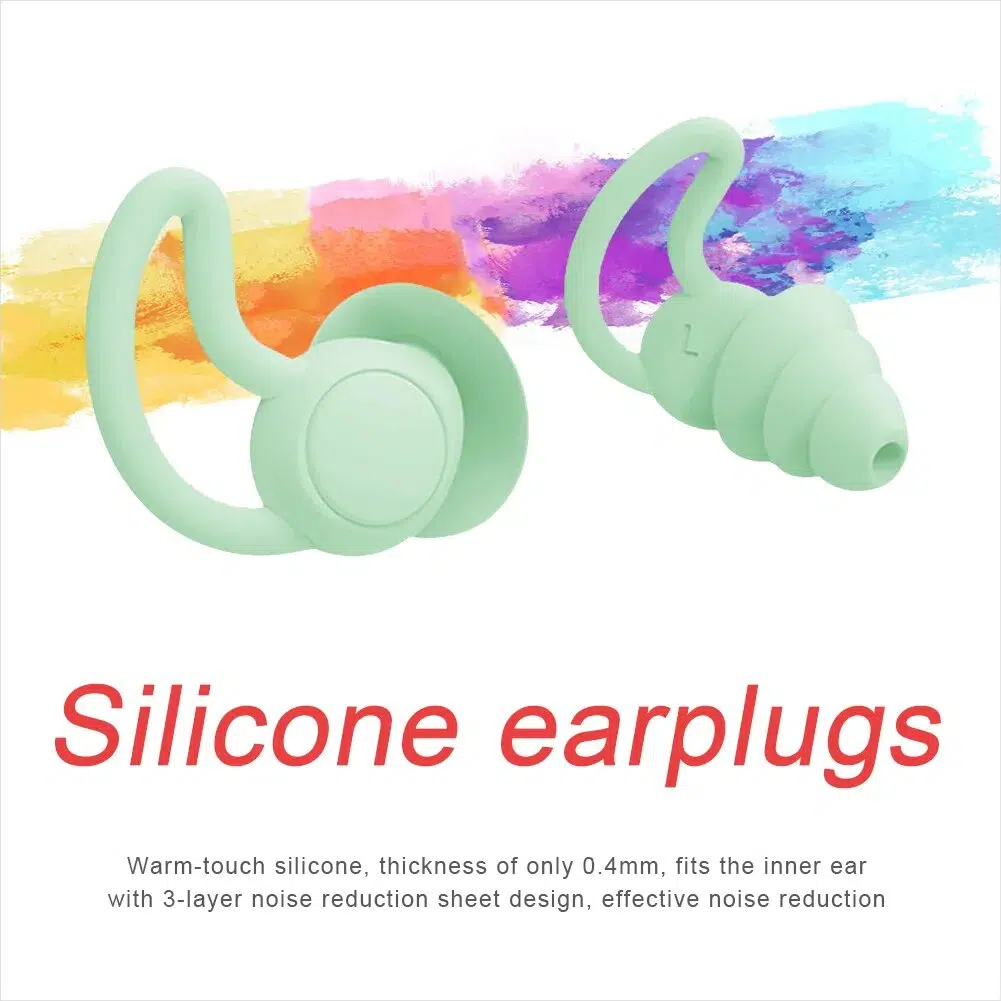 1-3Pairs Ear Plugs Silicone Sleep Noise Reduction Swim Waterproof Earplugs Ear Protection Anti-Noise Ear Plug