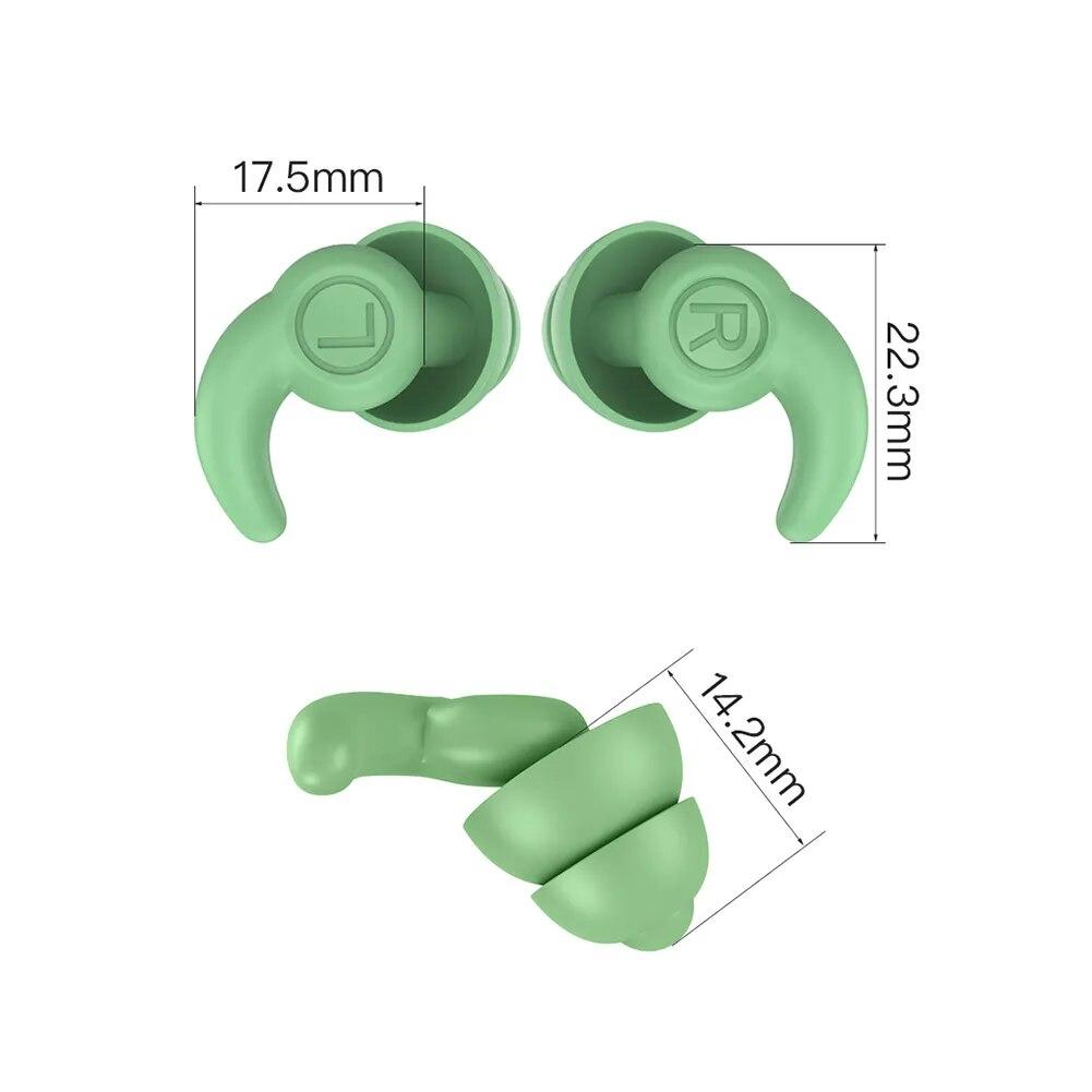 Anti Noise Silicone Earplugs Waterproof Swimming Ear Plugs For Sleeping Diving Surf Soft Comfort Natation Swimming Ear Protector