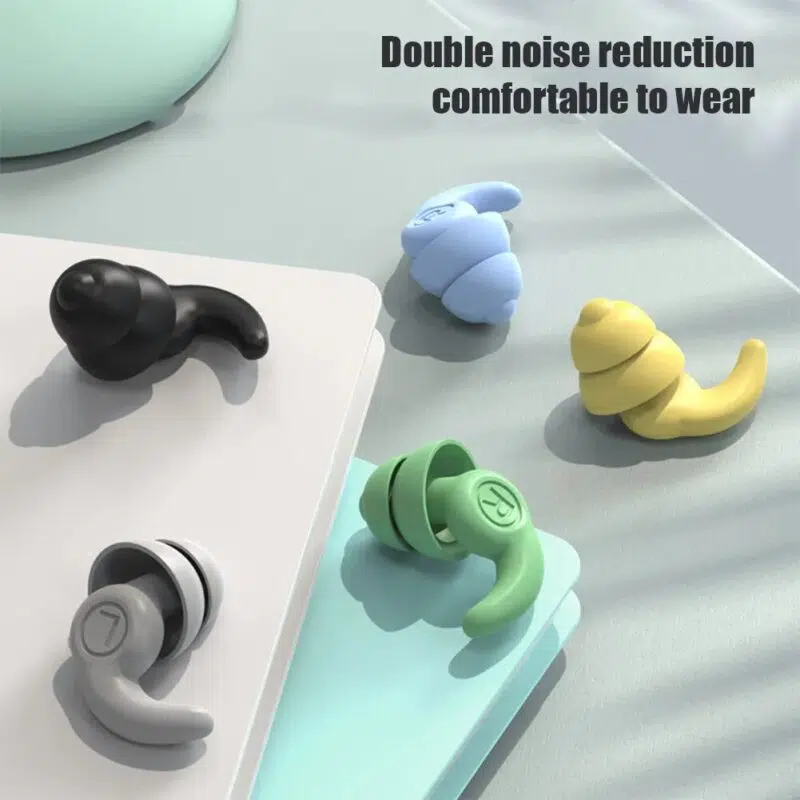 Ear Escape Loop Shaped Earplugs for Sleep Noise Canceling Hearing Protection Silicone Earplugs Waterproof Swimming Ear Plugs For Sleeping Diving Surf Soft Comfort Swimming Ear Protector - Image 4