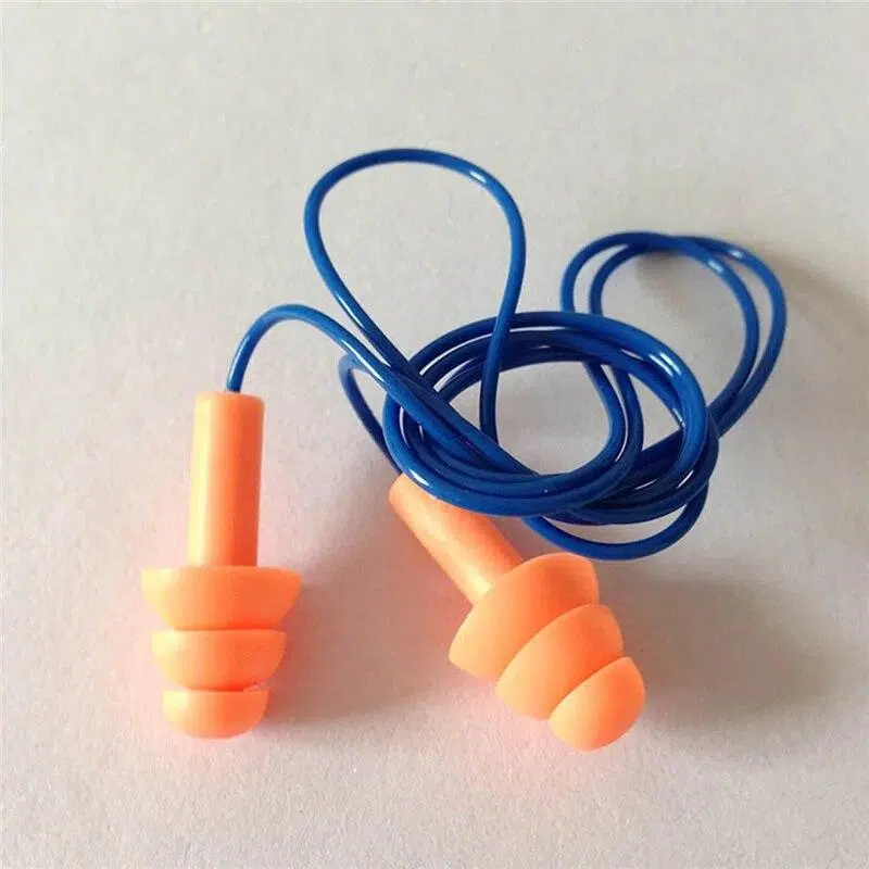 New Waterproof Soft Silicone Corded Ear Plugs Travel Sleep Noise Prevention Earplugs Noise Reduction Swimming Earplugs Earmuff