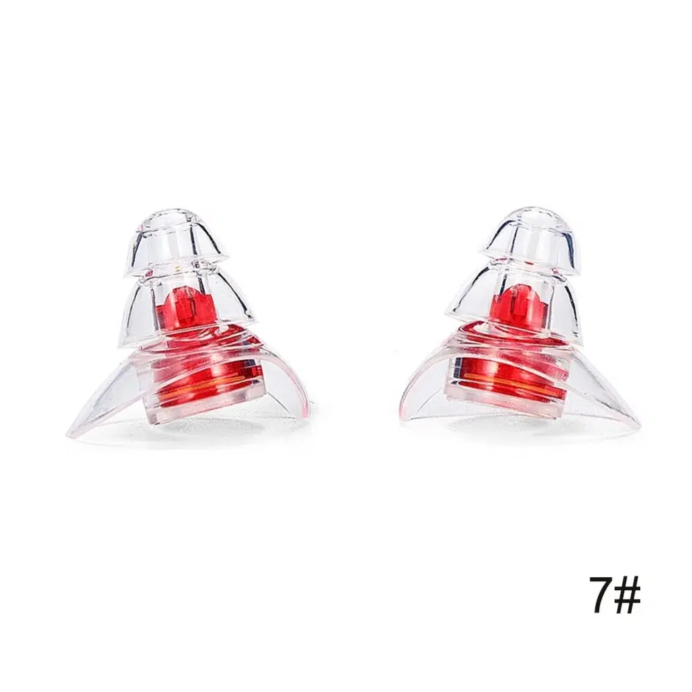 Anti-noise Ear Plugs Ear Protection Soft Silicone Reusable Music Earplugs Noise Reduction For Sleep DJ Bar Bands Sport W/ Case