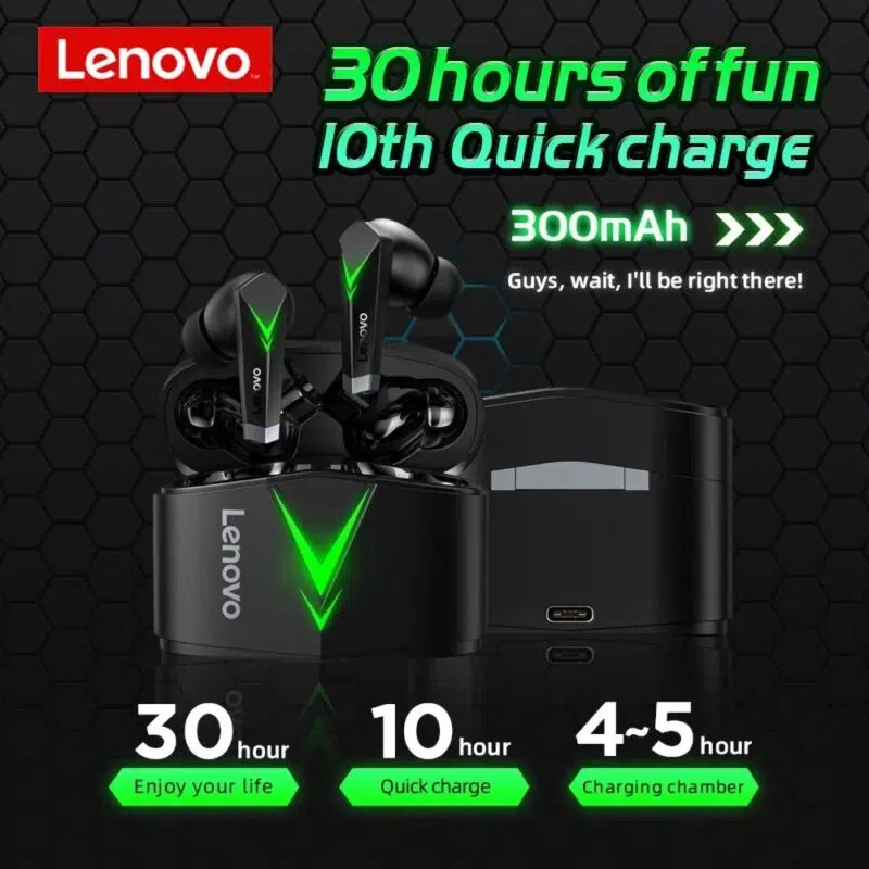 Lenovo LP6 TWS Gaming Earphones Wireless Bluetooth Headphones Low Latency With Noise Reduction Dual Mode Headset For E-Sports Games - Image 6