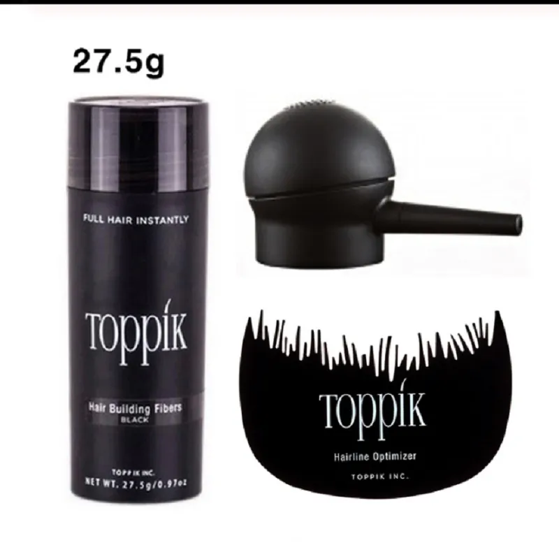 Toppik Hair Fibers Keratin Thickening Spray Hair Building Fibers, 27.5g .97 Oz Colors Instant Wig Regrowth