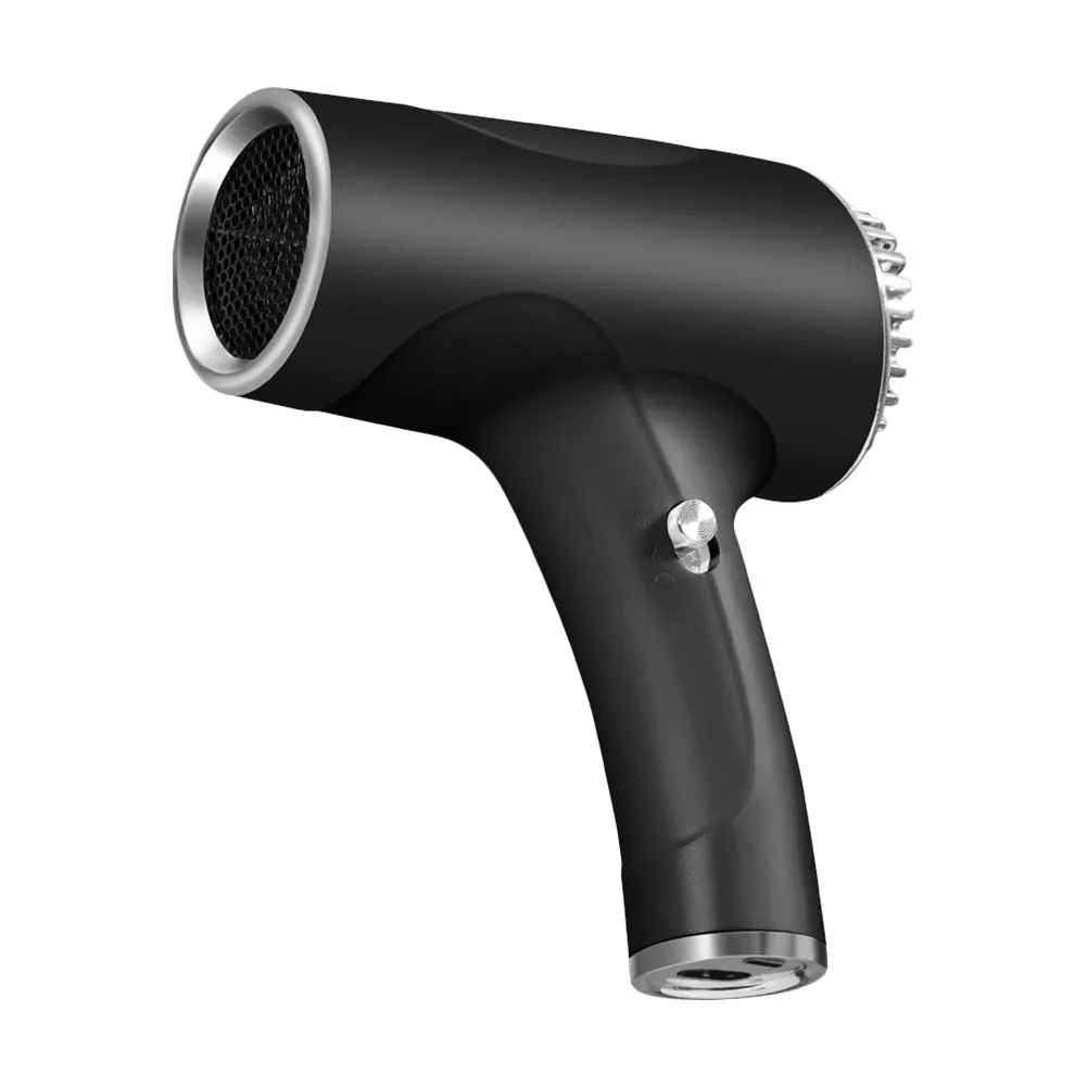 500W Portable Hair Dryer 2600mah Cold wind Cordless Lonic Hair Dryer USB Rechargeable Powerful 2 Gears for Travel Home Dormitory