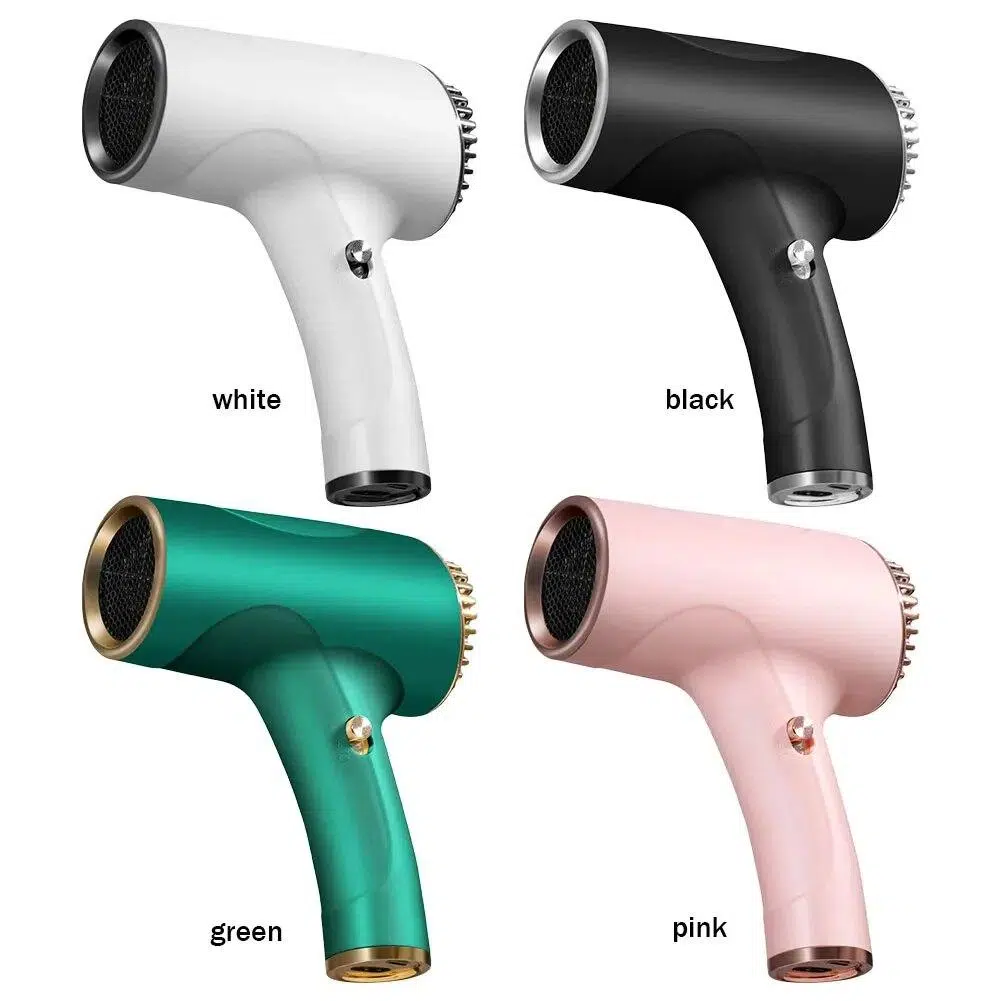 Portable Hair Dryer 2600mah Cordless Handy Hairdryer Rechargeable USB Cordless Versatile Hairdressing Tool