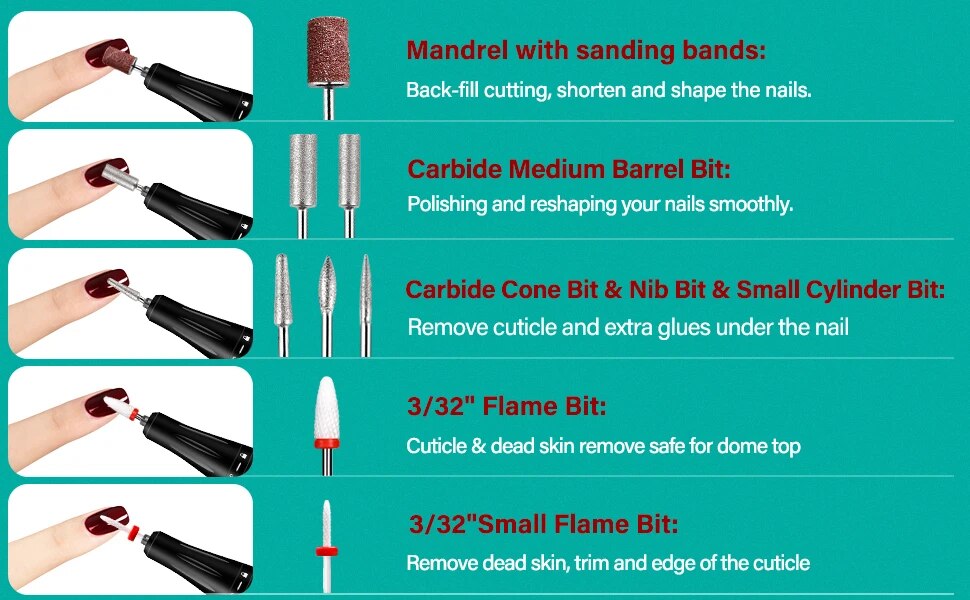 YOKEFELLOW 30000/35000RPM Nail Drill Machine Portable USB Low Noise for Cutting Manicure Machine Electric Salon Nail Equipment YOKEFELLOW 30000/35000RPM Nail Drill Machine Portable USB Low Noise for Cutting Manicure Machine Electric Salon Nail Equipment