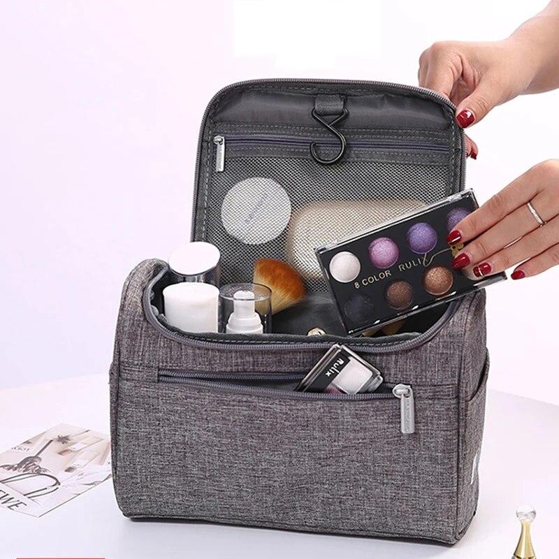 2022 Waterproof Hook Up for Women Cosmetic Bag Travel Organizer Men Makeup Bag Make Up Case Bathroom Toiletry Pouch Wash Neceser